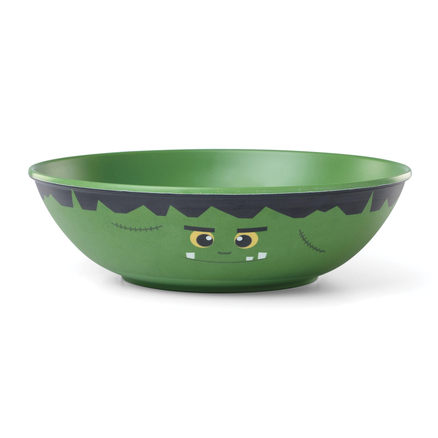 Oneida Serving Bowls, Halloween Frankenstein Candy Bowl, Green Melamine Serving Bowl, Treats, Candy Dish, Halloween Parties & Table Decor, Kitchen And Dining, Frankenstein Decor (Green, 1 Piece)