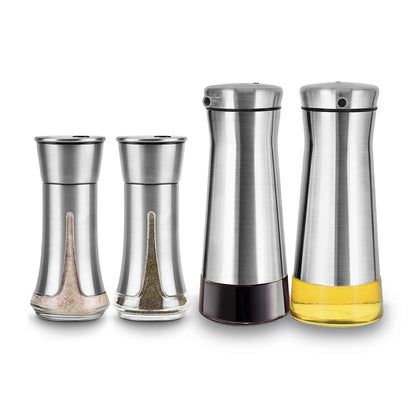salt shaker and oil dispenser