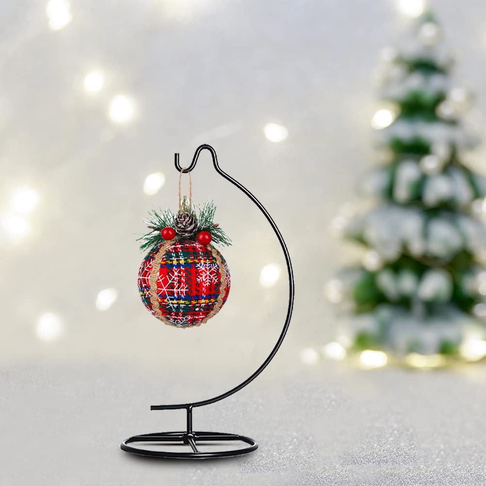 YY YEARCHY Ornament Display Stand Metal Stand Air Plant Stand Flower Pot Holder Iron Stand for Hanging Glass Globe Ball (C Shape)