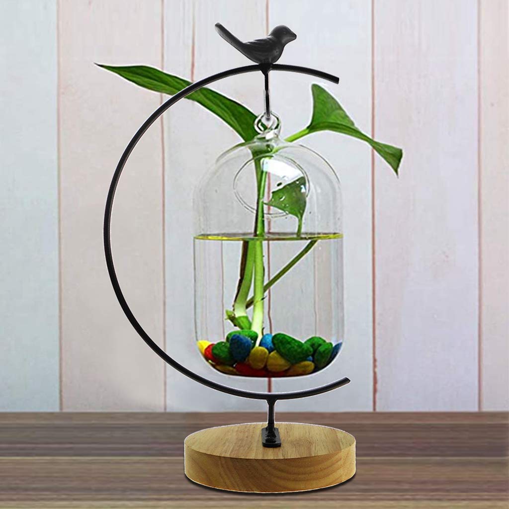 CXLE Ornament Display Stand, Ornament Stand Holder Iron Pothook Stand for Hanging Glass Globe Air Plant Terrarium, Witch Ball, Christmas Ornament and Home Wedding Decoration