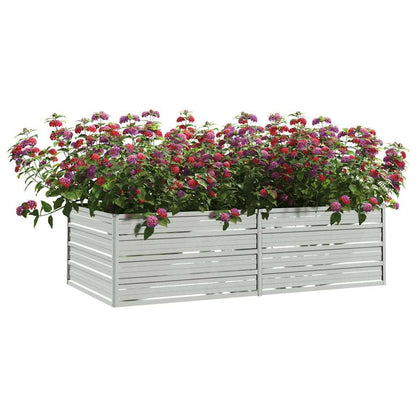 Garden Raised Bed Silver Galvanized Steel Large Garden Raised Bed, Gardening, Pots & Planters, 316884