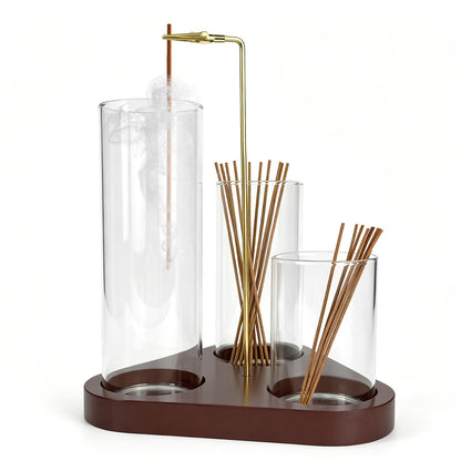 3 in 1 Incense Holder, Incense Burner, Insence-Stick Holder Mess-Free Incense Burner Holder, Ideal for Meditation, Yoga, Relaxation, and Home Decor - Anti-Ash Flying