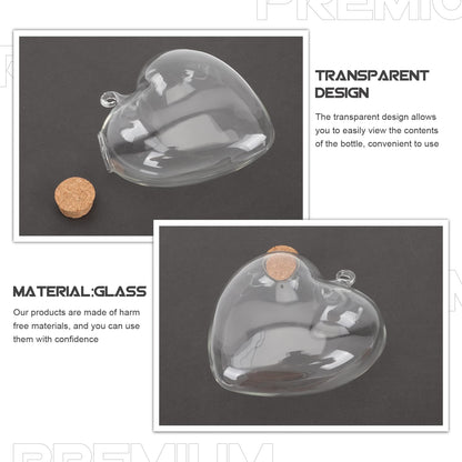 Cabilock Bottles Small Terrarium Small Terrarium Glass Empty Container Plants Showing Bottle Shaped Wishing Bottle for Home Paper Star Bottle Glass Favor Jars Small Glass Jars