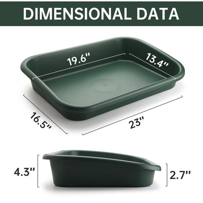 RooTrimmer 2Pcs of Potting Trays and 50 Pack 3inch Small nursey pots Set for Seedling, transplanting