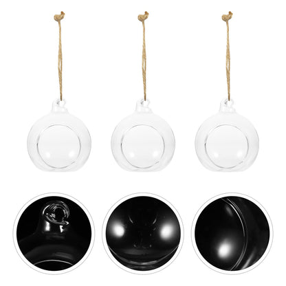 Cabilock Hanging Planter Glass Containers Glass Vases 12 Pcs Hanging Terrarium Hanging Glass orb Hanging Terrarium Globe Orbs air Plants Globe Glass Plant Glass Containers Glass Vases Glass Vase