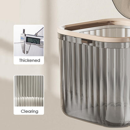Tomonobu Mini Trash Can with Lid,Removable Small Garbage Can， Ultimate Mini Desktop Storage Box, Tiny Trash Can for Car, Bathroom, Kitchen or Bedroom