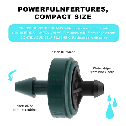 DripGrows Netafim 2 GPH Woodpecker Jr Pressure Compensating Drip Emitters (50)