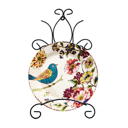 YY YEARCHY Ornament Display Stand Flower Plant Pot Stand Holder Iron Pothook Stand for Hanging Glass Terrarium