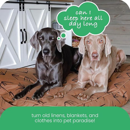 Molly Mutt Heat Waves Dog Bed Duvet Cover, 100% Cotton Canvas Cover for Dog, Puppy, or Cat Bed, Durable, Washable, and Free of Harmful Chemicals, Round, 36"x5"