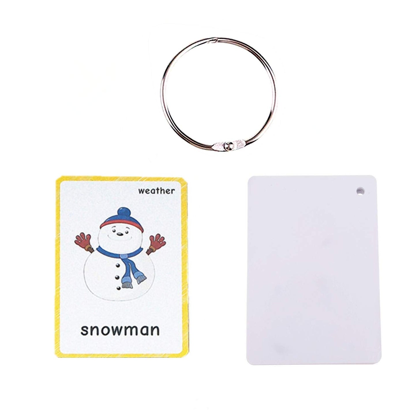 Set of Clothing and Weather Flash Cards for Toddlers | Kids Learning Flashcard & Montessori Pocket Cards Toys | Perfect for Pre-K Decor Background Wall Stickers, Teacher/Autism Therapists Tools
