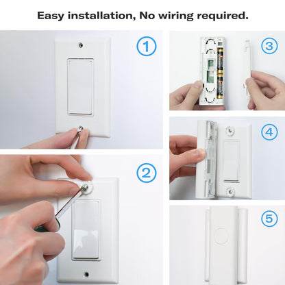 THIRDREALITY Zigbee Smart Switch (4 Pack),Toggle/Rocker, No Wiring Needed.Hub Required, Compatible with Echo Devices with Zigbee Hub Built-in,Home Assistant,Hubitat,SmartThings,Homey
