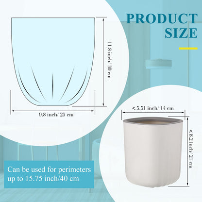 240 Counts Mini Trash Bags 0.5 Gallon Tiny Garbage Bags Small Pet Bags Strong Trash Bags Trash Can Liners for Car Kitchen Office Desktop Mini Trash Can Wastebasket Bin, 16 Rolls(Mixed Color)