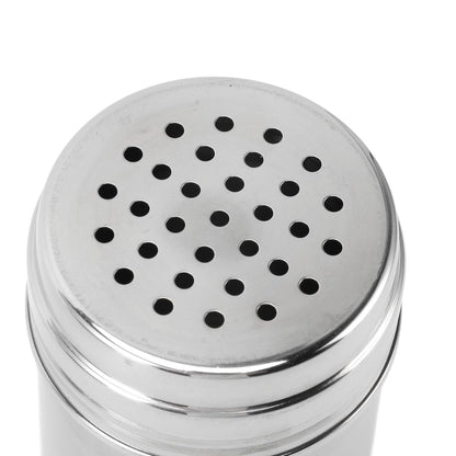 Condiment Shaker, 2PCS 304 Stainless Steel Adjustable Pour Holes Seasoning Dispenser Container Restaurant Organizing Cup for Kitchen Barbecue Camping (Type 2)