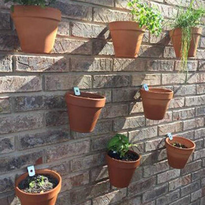WTOYRRT 15 Pcs Hard Steel Flowerpot Clips Durable Plant Pot Latch Hangers Hook Suit for 5” to 8” Terra Cotta Pots Garden Decorate Plant Hanger