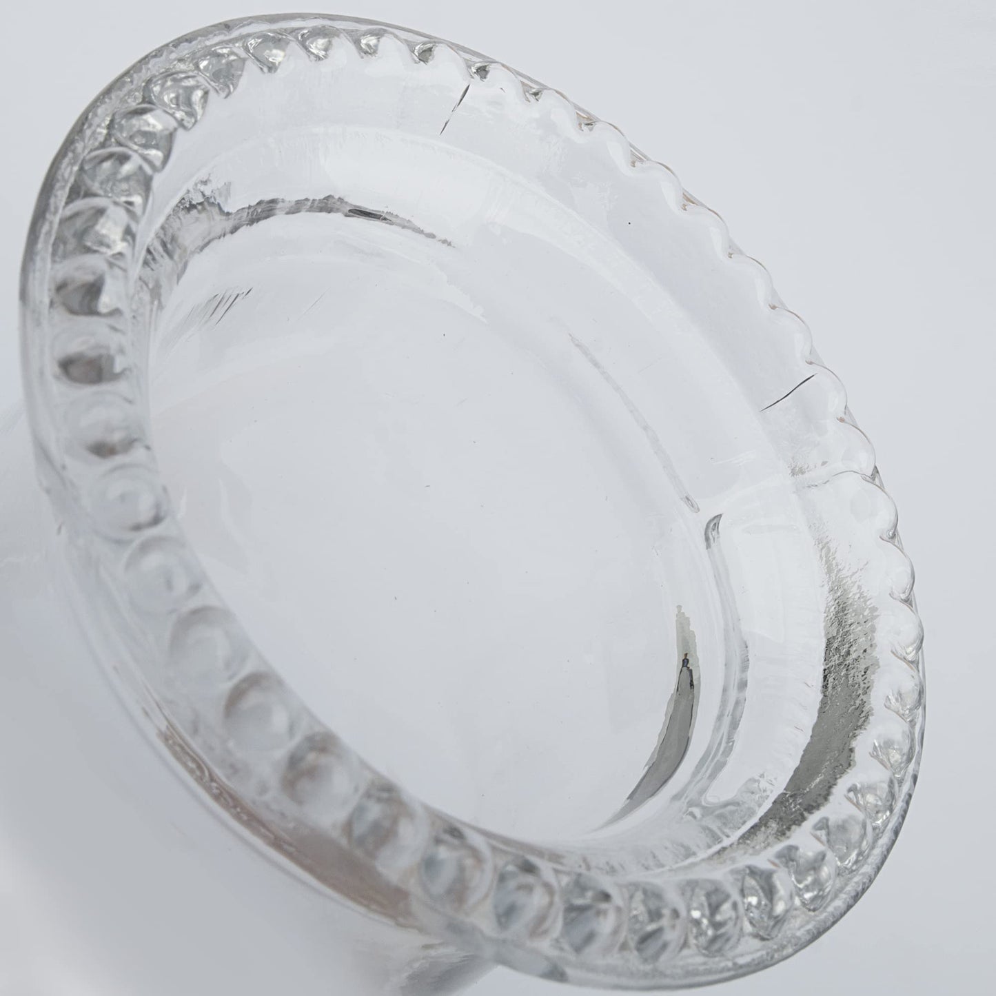 RAHATA Oil Lamp Chimney Hurricane Lamp Glass Replacement Clear 3 Inch Base for Kerosene Lamp Shade(Wave Style 1P)