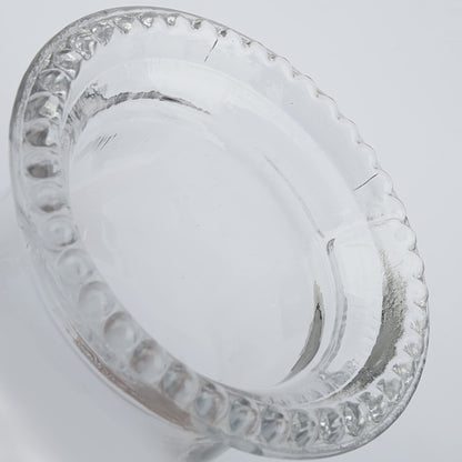 RAHATA Oil Lamp Chimney Hurricane Lamp Glass Replacement Clear 3 Inch Base for Kerosene Lamp Shade(Wave Style 1P)
