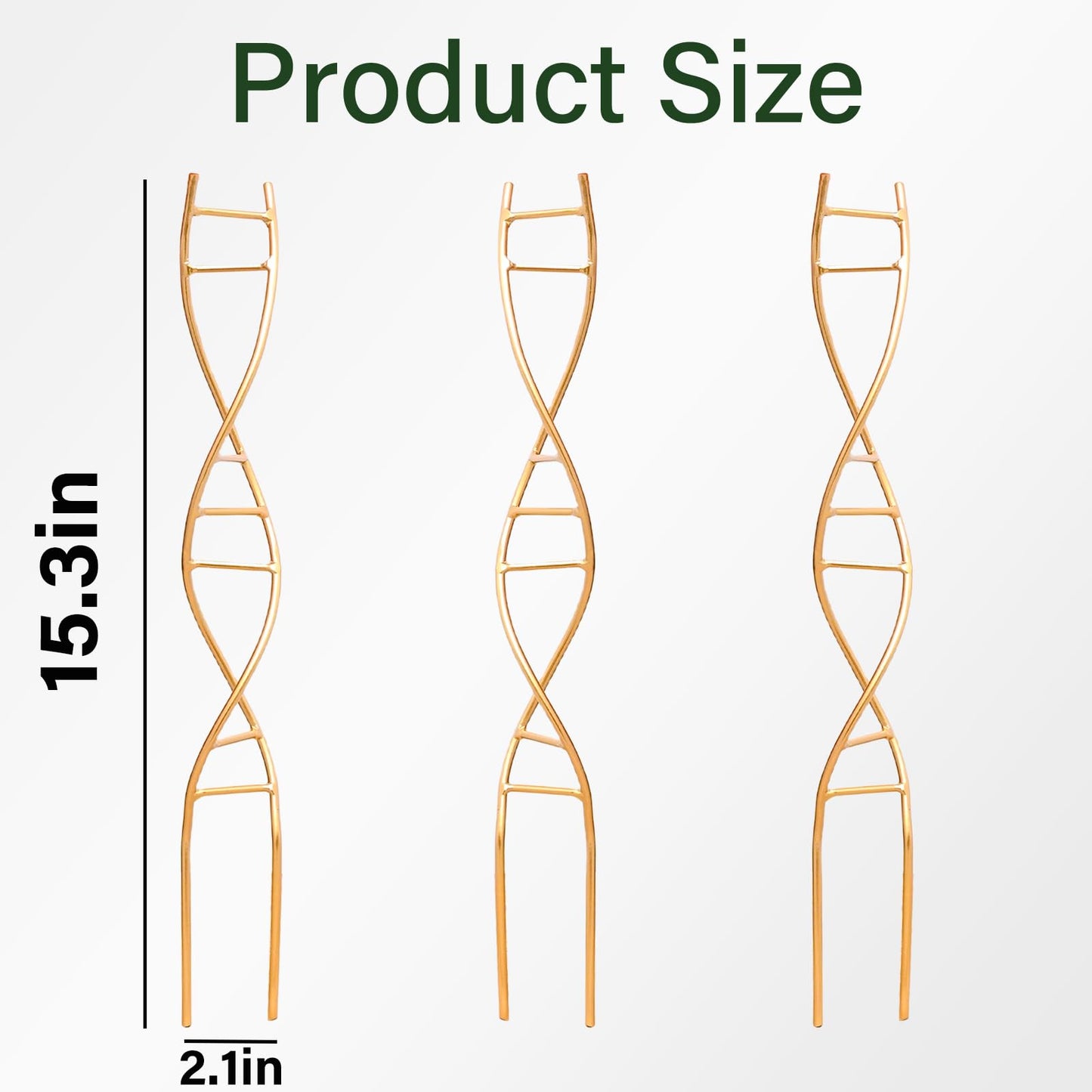 GOOOXIM Indoor Plant Trellis for Potted Plants - Durable Metal Climbing Trellis with Unique DNA Spiral Design for Vining Plants, Easy Installation for Indoor & Outdoor Use