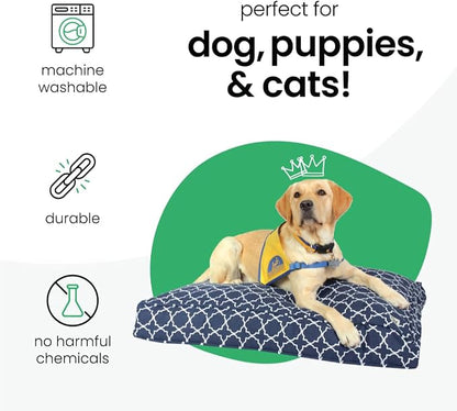 Molly Mutt Huge Dog Bed Cover - Romeo & Juliet Print - Measures 36”X45”X5”- 100% Cotton - Durable - Breathable - Sustainable - Machine Washable Dog Bed Cover (Dd35Ac)