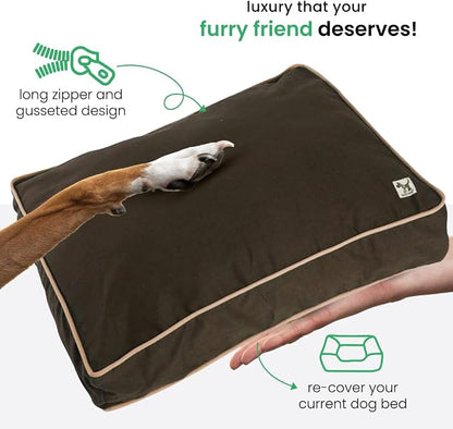 Molly Mutt Small Dog Bed Cover - Landslide Print - Measures 22"X27"X5"- 100% Cotton - Durable - Breathable - Sustainable - Machine Washable Dog Bed Cover