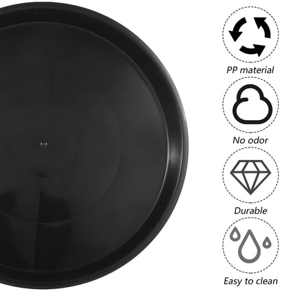 Pafeooui 20Pack 13.4 Inch Plant Saucer, Heavy Duty Black Plastic Plant Trays for Pots – Round Drip Trays for Indoor/Outdoor Flower Planters (13.4" x 13.4" x 1.2")