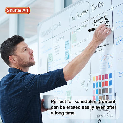 Shuttle Art Wet Erase Markers, 15 Pack Black 1mm Fine Tip Smudge-Free Markers, Use on Laminated Calendars,Overhead Projectors,Schedules,Whiteboards,Transparencies,Glass,Wipe with Water