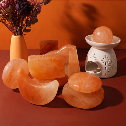QYLHH 2 Pcs Himalayan Salt Foot Rasp Foot File Hot Massage Stones Cold Stones Set Warm Rocks Kit for Facial SPA