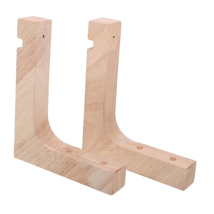 UKCOCO 2pcs Wooden Plant Hangers Wall Mounted Hooks for Indoor Hanging Plant Brackets Heavy Duty Natural Wood for Flower Pots