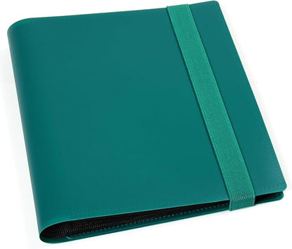 GEAoffice Card Binder - 4 Pocket Trading Card Album Folder - 160 Side Loading Pockets Binder for TCG, MTG, Sports&Game Cards - Gifts for Card Collection (Peacock blue)