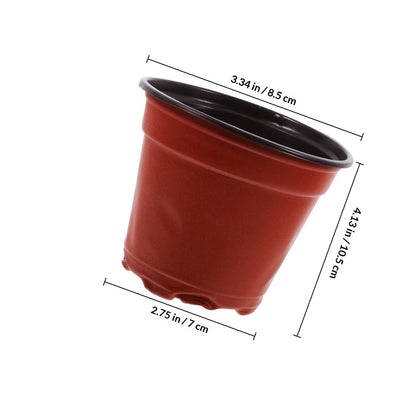ROMISBABA 100pcs Strawberry Nursery Cups Plant Growing Pots Plastic Seed Starter Containers for Garden Transplanting and Propagation