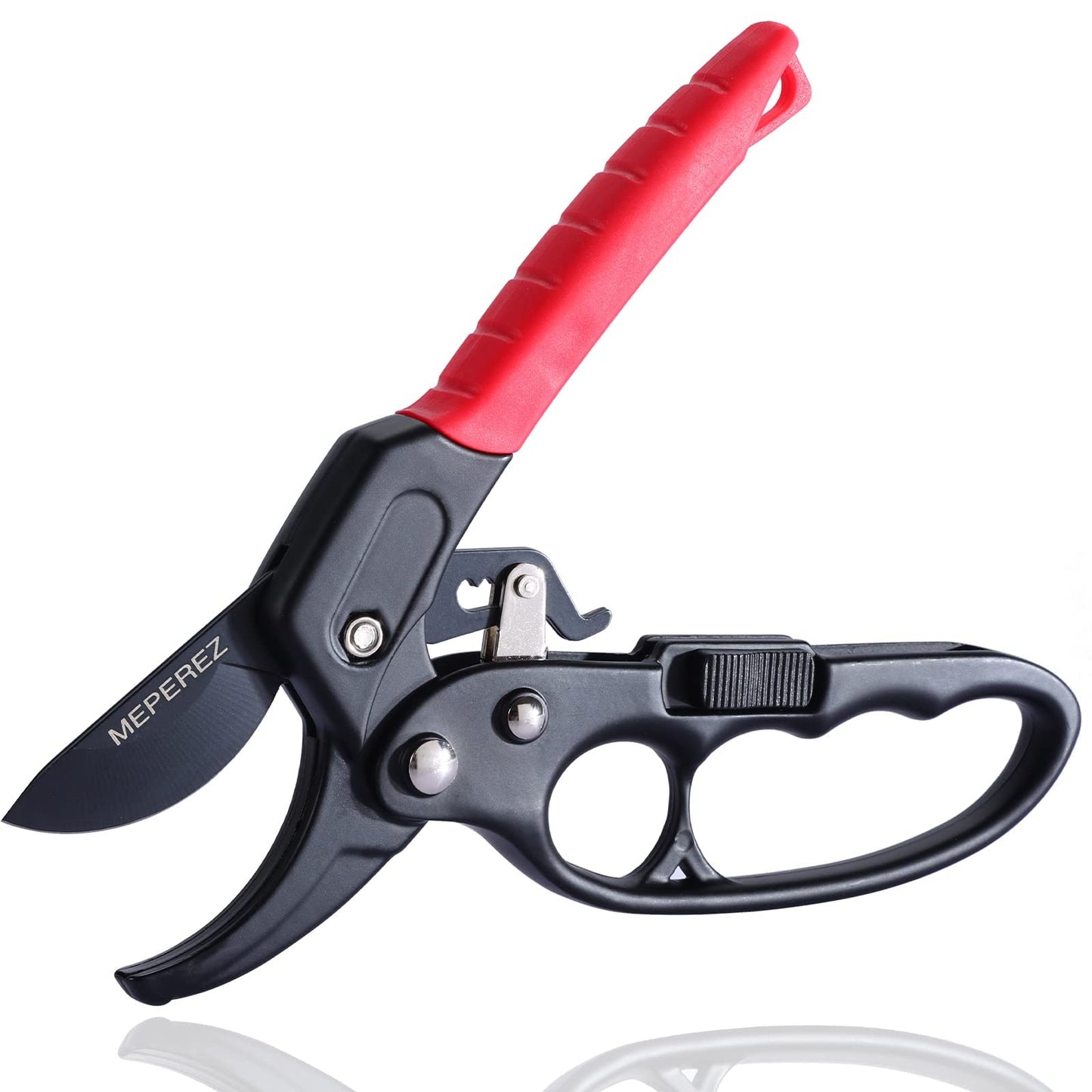MEPEREZ Premium German-Made Pruning Shears – Ergonomic, Heavy-Duty Hand Pruners Designed for Precision Cutting of Plants; Ideal for Gardeners and Individuals with Arthritis or Reduced Hand Strength