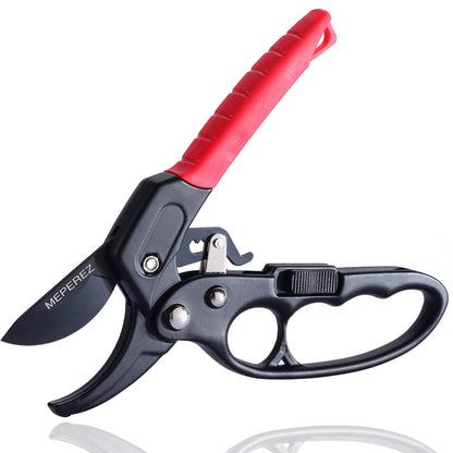 MEPEREZ Premium German-Made Pruning Shears – Ergonomic, Heavy-Duty Hand Pruners Designed for Precision Cutting of Plants; Ideal for Gardeners and Individuals with Arthritis or Reduced Hand Strength