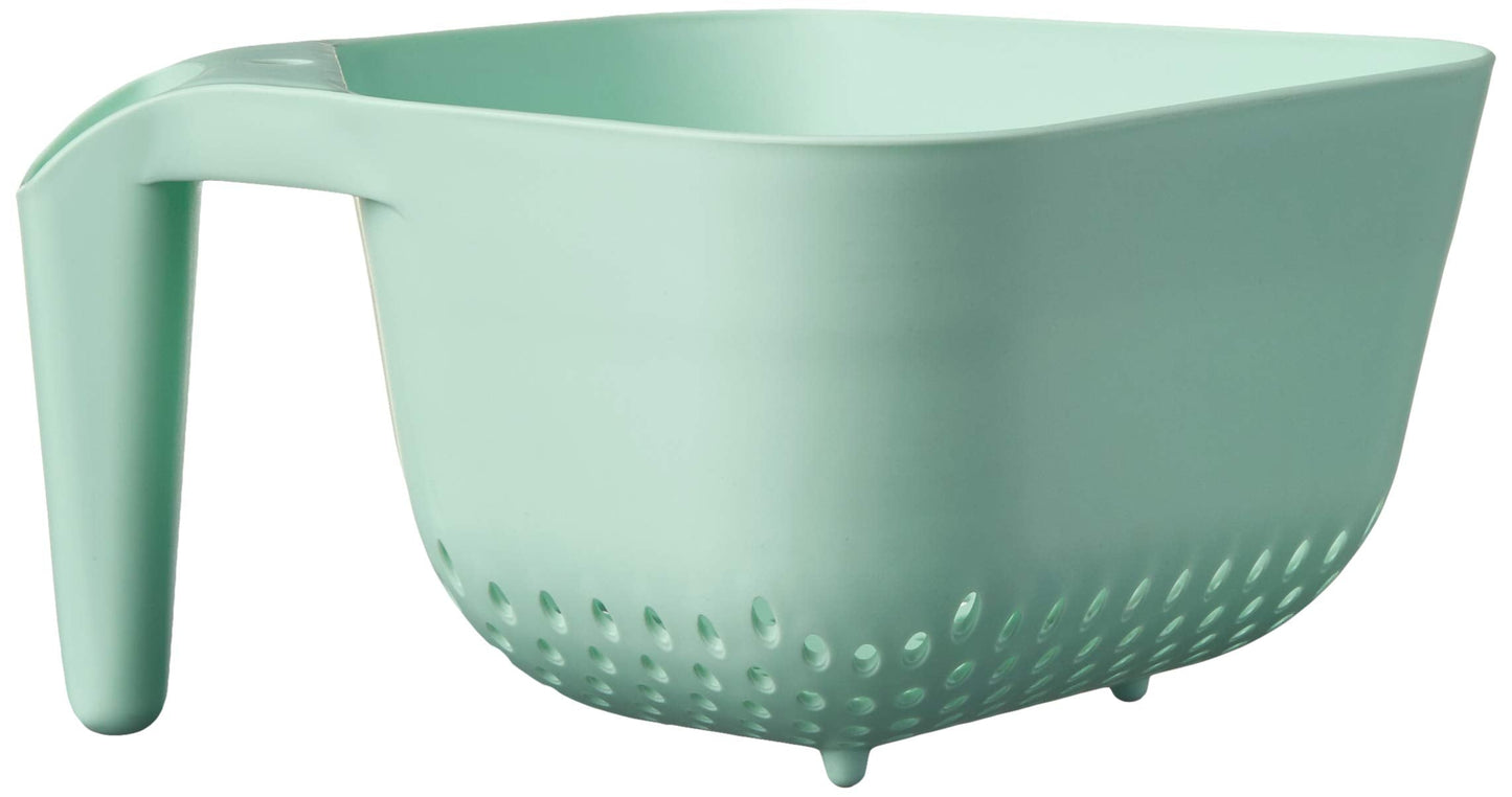 Tovolo Tovolo 3 Quart Colander BPA Free Food Safe Plastic Strainer with Handle Heavy Duty Heat Resistant Pasta and Veggies Kitchen Drainer Steam Basket Dishwasher Safe, Charcoal Gray