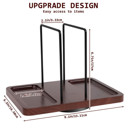 2 in 1 Napkin Holder for Table, Rotating Metal Napkin Dispenser with Salt and Pepper Shakers Caddy Standing Paper Towel Holder for Kitchen Dinner Table and Picnic Decors,Not Including Shakers