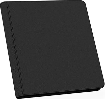 16 Pocket Card Binder, Ringless Zip Trading Card Binder, 1000+ Double Sided Pocket PU Collection Binder, Collector Album, Card Folder for MTG, TCG, Sports Cards