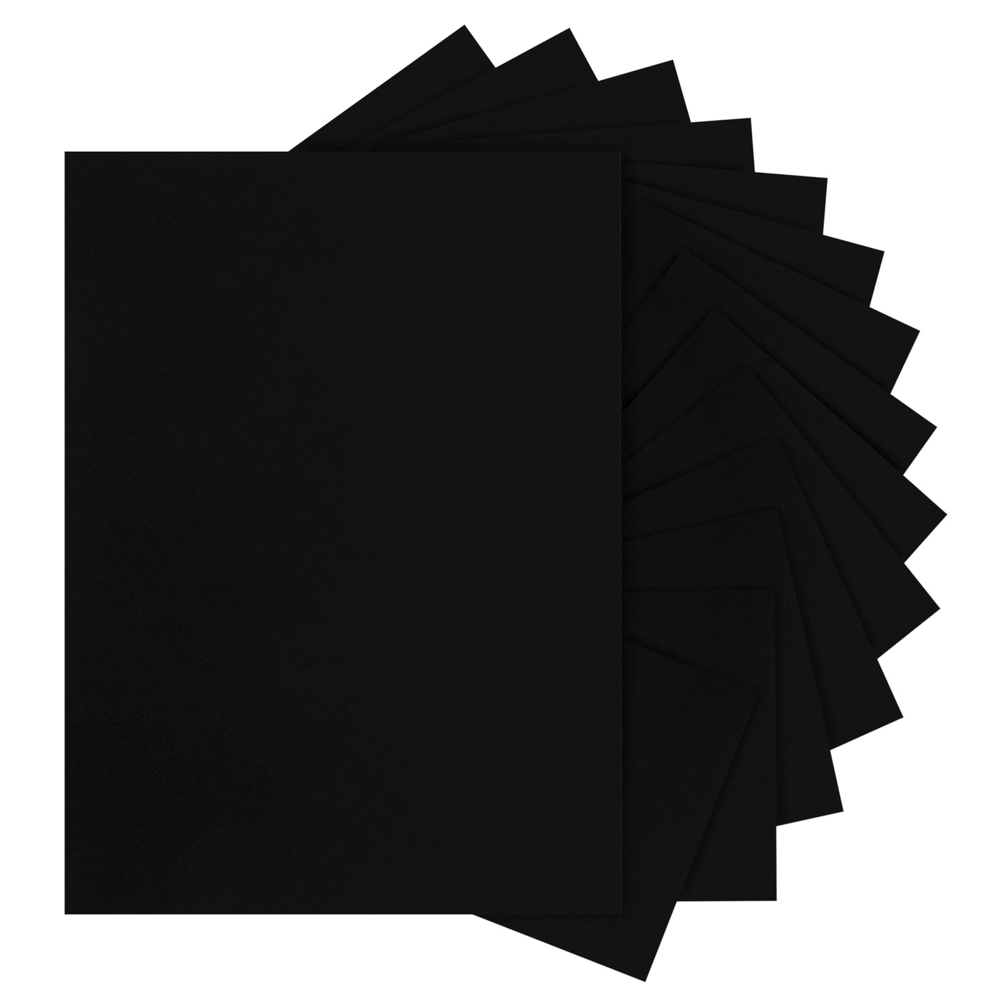 Silunkia 100 Sheets Black Cardstock 8.5 x 11 Printer Paper, 75lb Heavyweight Paper Card Stock for Halloween, DIY Cards Making, Birthday Decorations, Invitations, Thank You Cards