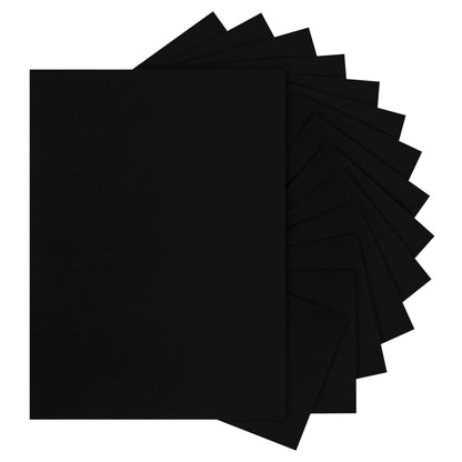 Silunkia 100 Sheets Black Cardstock 8.5 x 11 Printer Paper, 75lb Heavyweight Paper Card Stock for Halloween, DIY Cards Making, Birthday Decorations, Invitations, Thank You Cards