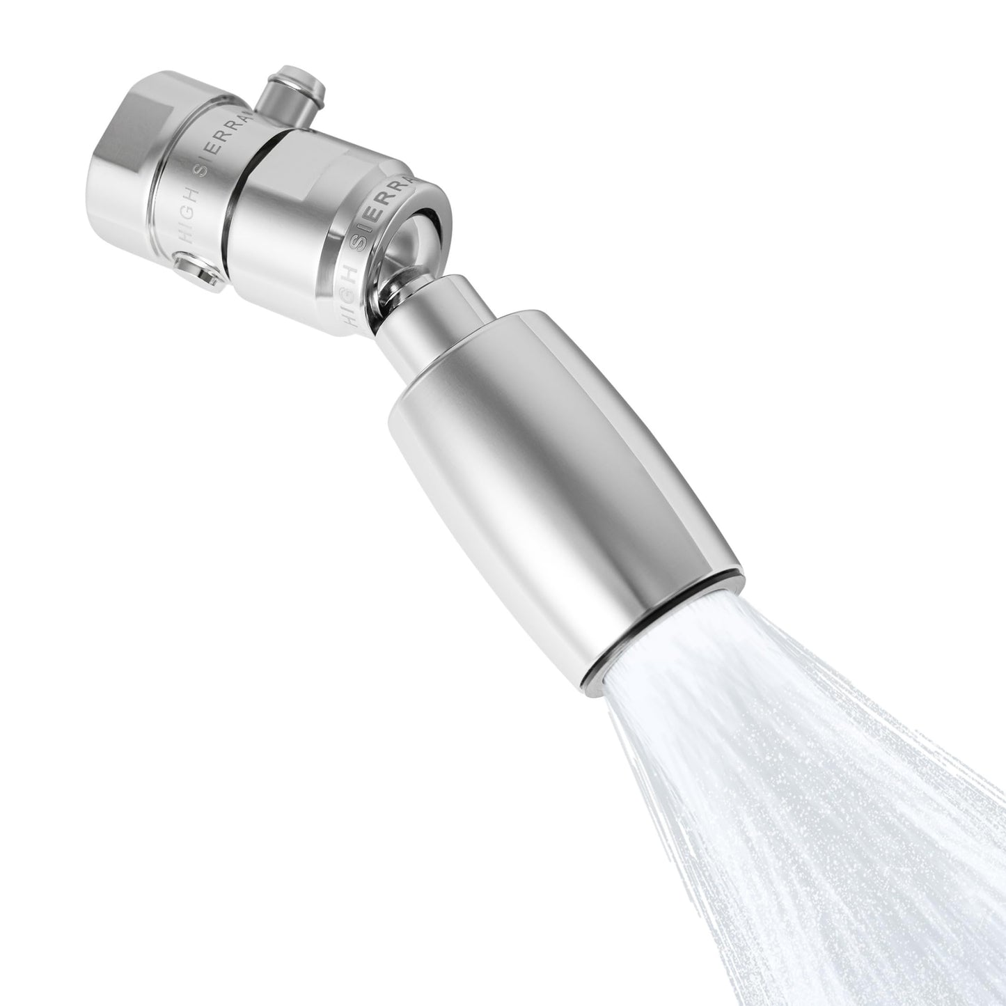 High Sierra® - All Lead-Free Brass Trickle Valve For Shower Heads. For Pause & Pressure Control. Easy To Push Button Reduces The Flow of Water or Shuts It Off to Just a Trickle - Matte Black