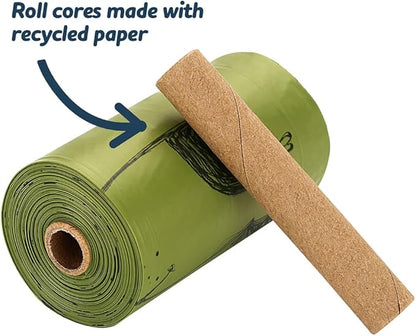 Ley's Dog Poop Bags with Dispenser, Biodegradable Unscented Extra Thick & Leak-Proof Dog Waste Bag, Strong Easy-Tear Refill Rolls for All Doggie Sizes
