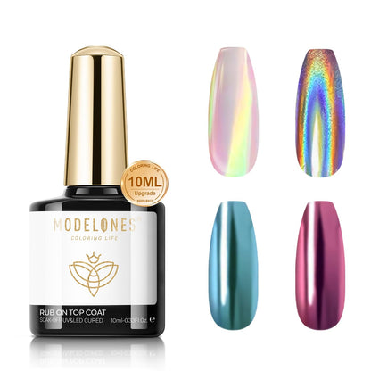 modelones Builder Nail Gel with Gel Top Coat, 3Pcs Clear Builder Nail Kit for Thickening Apex Building Extension Rhinestone Gel Tips Glue, U/V LED Lamp Cured for Home DIY Salon Girls