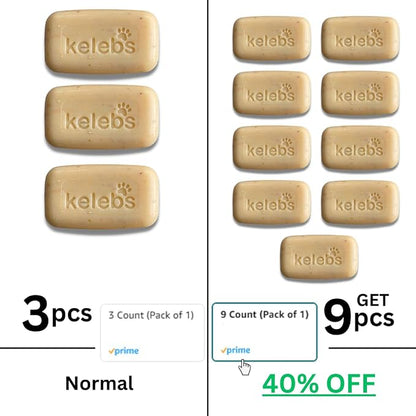 Kelebs Dog Shampoo for Smelly Dogs | Natural Dog Deodorizing Shampoo Bar with Citrus Essential Oils | Eco-Friendly | Zero Plastic Waste | Vegan | 3 Pack