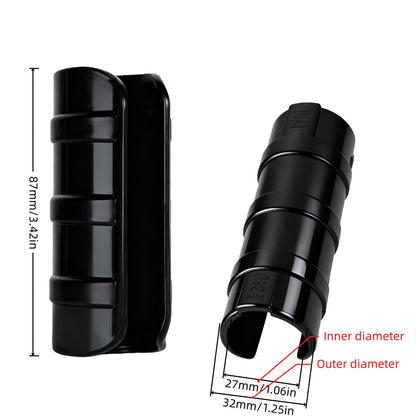 50PCS 1 Inch(32mm) Greenhouse Clips – Black Plastic Clamps for PVC Pipe, Garden Buildings, Greenhouse Films, Sunshade Nets, Shelters, Farming, and Gardening (1 in)