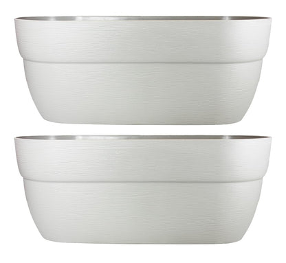 Emsco Group Rail Planter, White