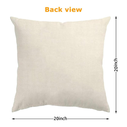 ONFAON Spring Summer Pillow Covers 20x20 Set of 4,Floral Seasonal Summer Outdoor Decoration Pillowcase Linen Cushion Cover for Couch Sofa