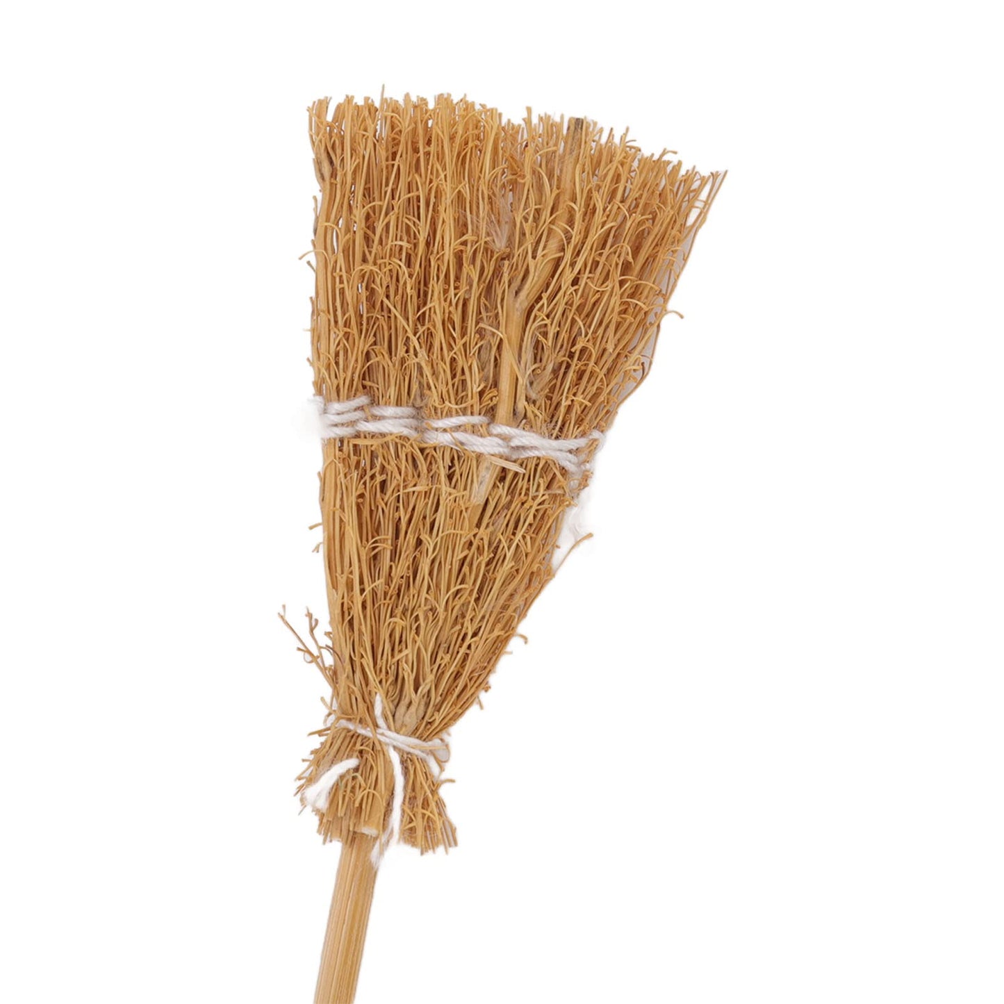 20-Pack Mini Witch Brooms - White Rope Halloween Decor, Miniature Broomstick Ornaments for DIY Crafts, Party Favors & Haunted House Displays