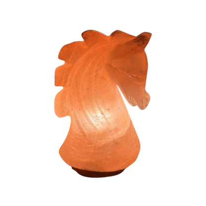 Himalayan Salt Lamp, Horse Shape with Dimmer – Hand Carved Natural Pink Crystal Rock Lamp for Home Décor, Relaxing Light for Bedroom, Living Room, or Office – Unique Gift Idea