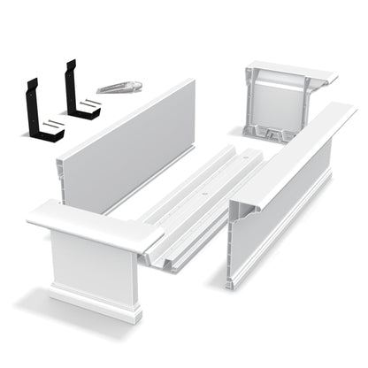 Mayne 4826-W Yorkshire Window Box, 6-Foot, White
