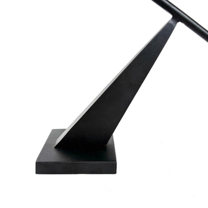 Remenna Black Metal Modern Candle Holder Candlestick Holders Decorative Candle Stand, Tapered Candle Holders Home Decoration 19 inch
