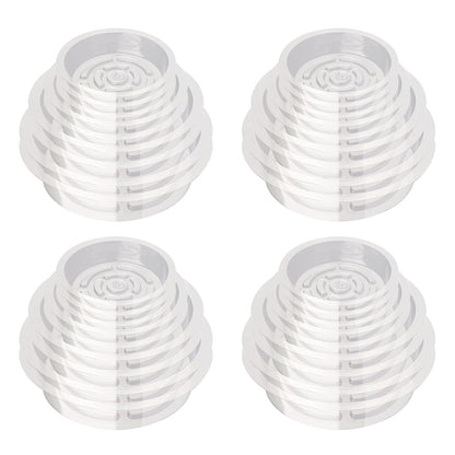 Hyuetrsa 36 PCS Plastic Plant Trays，6/8/10/12 Inch Plant Saucers Clear Plastic,Plastic Plant Saucer Durable Plant Trays for Plant pots Indoors and Outdoors（Round，Clear）
