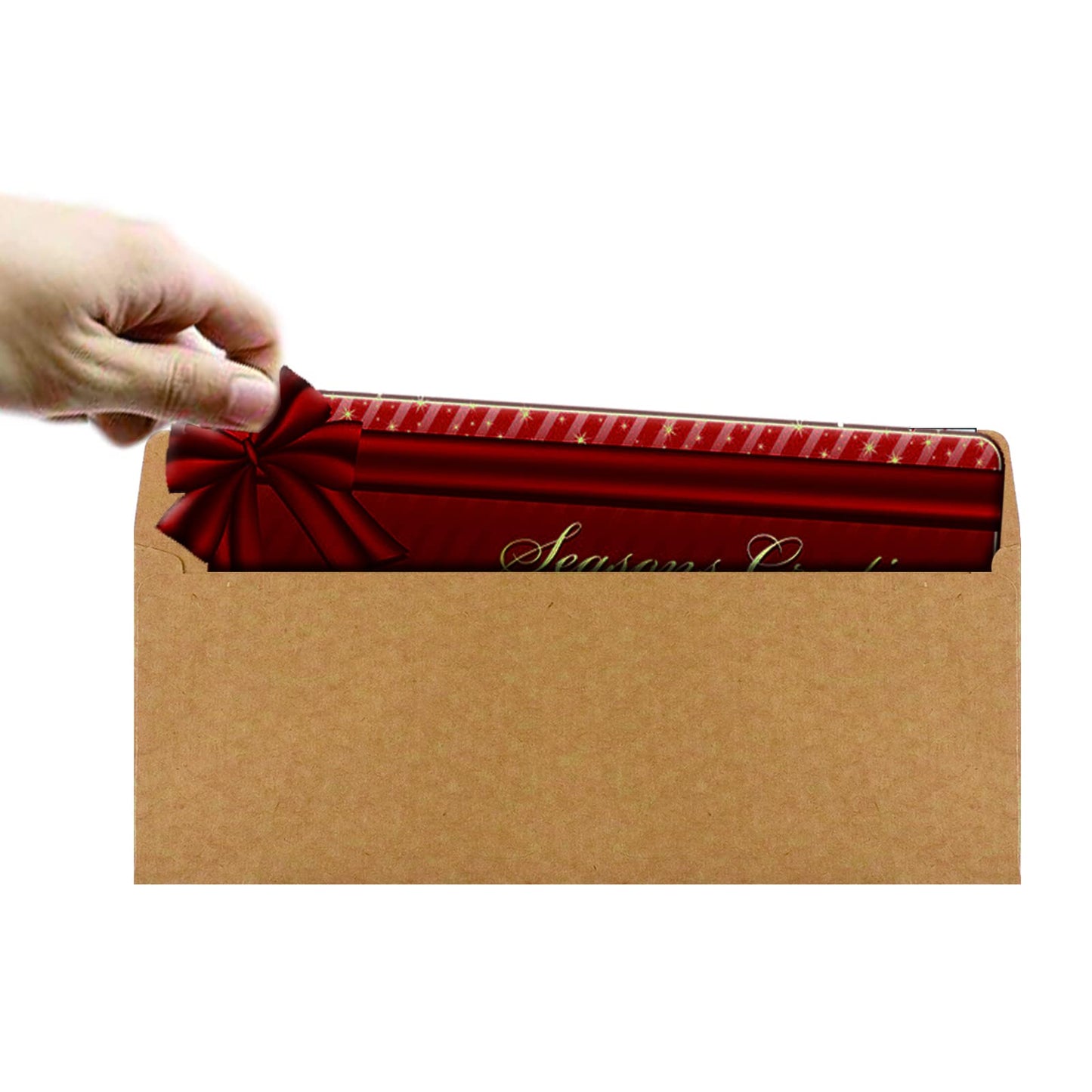 Bonfasvo 120 Pack #10 Brown Kraft Security Envelopes 4-1/8 x 9-1/2 inches Self Seal