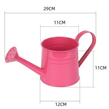 White Metal Watering Can, Metal Watering Can with Sprinkler Spout, for Indoor & Outdoor Plants, Lawn & Garden Tool (White,1pc)